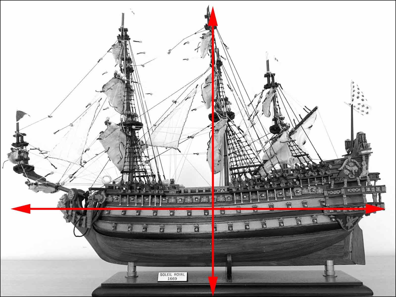 maritime replicas Soleil Royal model