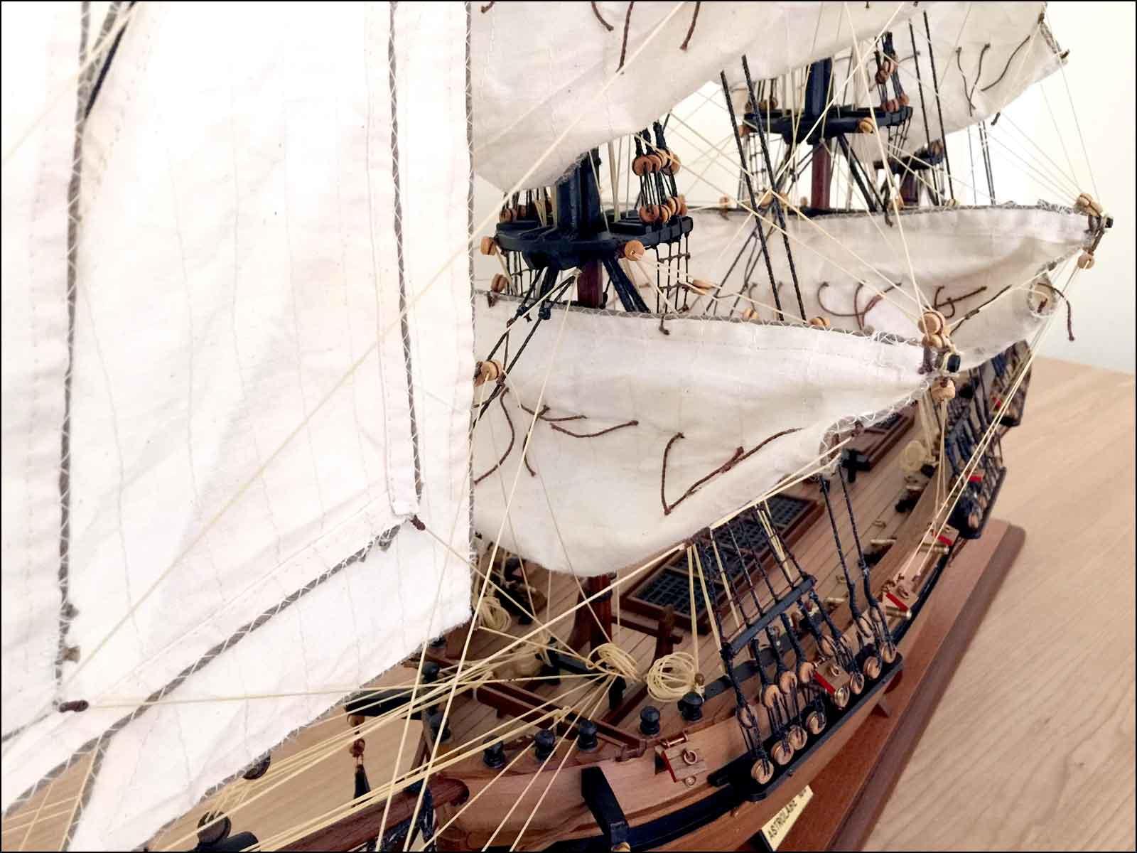 French ship Astrolabe model boat