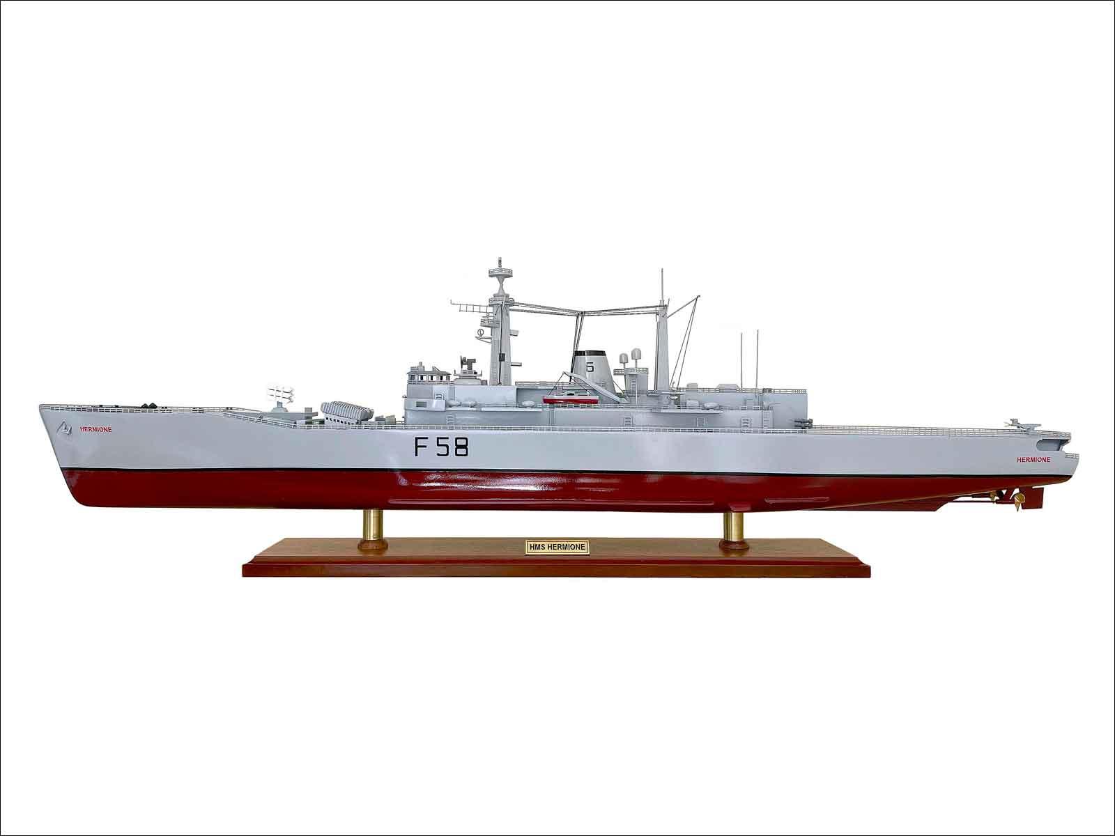 HMS Hermione (F58) Frigate Model | Fully Built Battleship Model