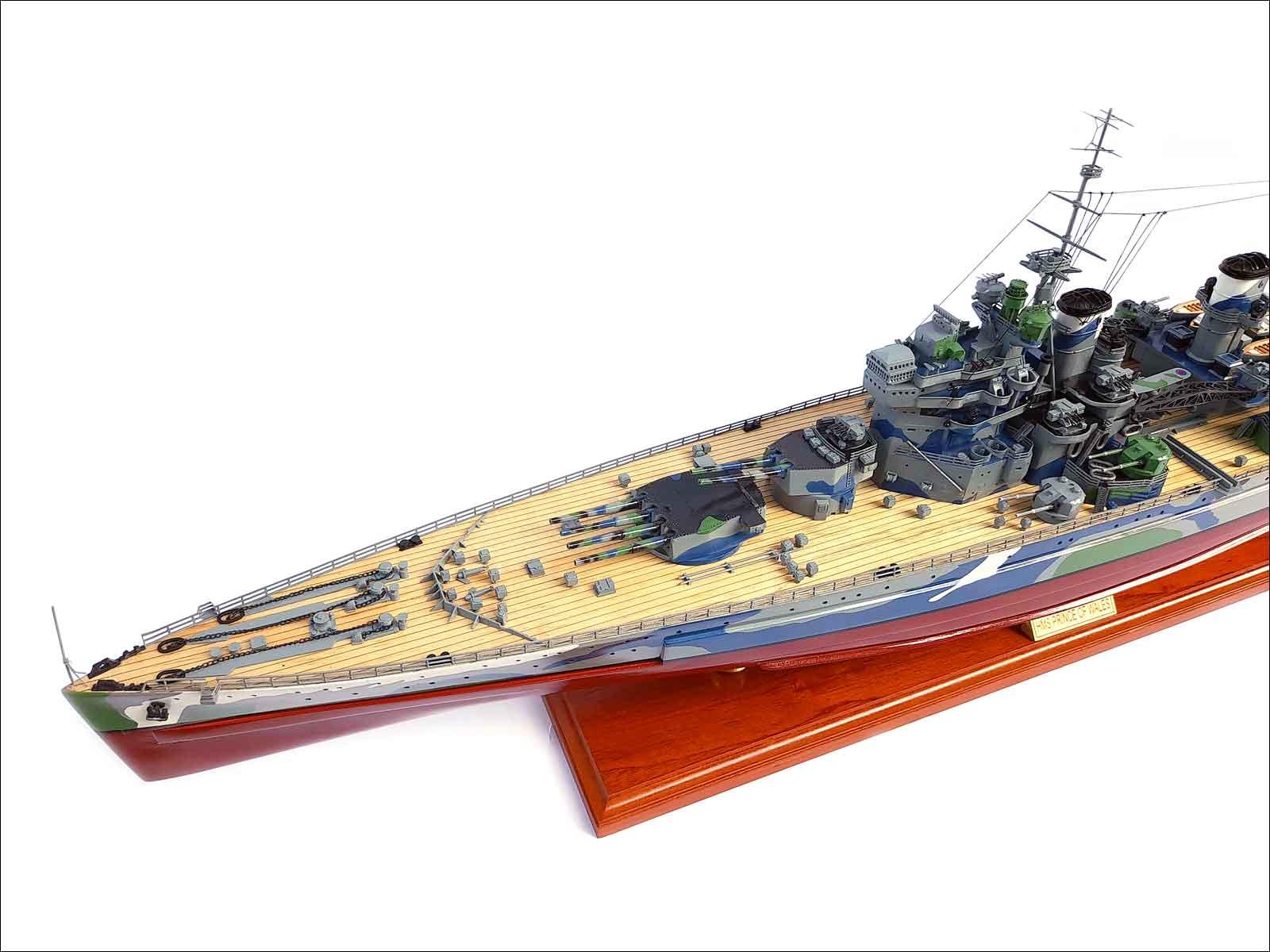 model battleship HMS Prince of Wales WW2