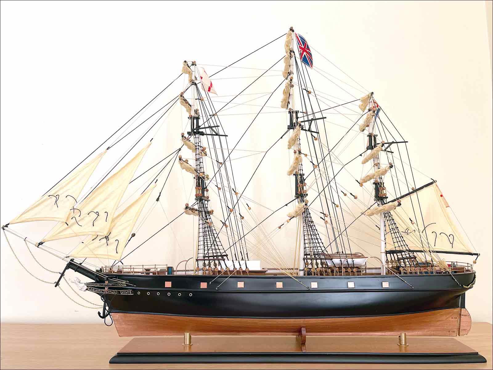 large scale Cutty Sark model ship