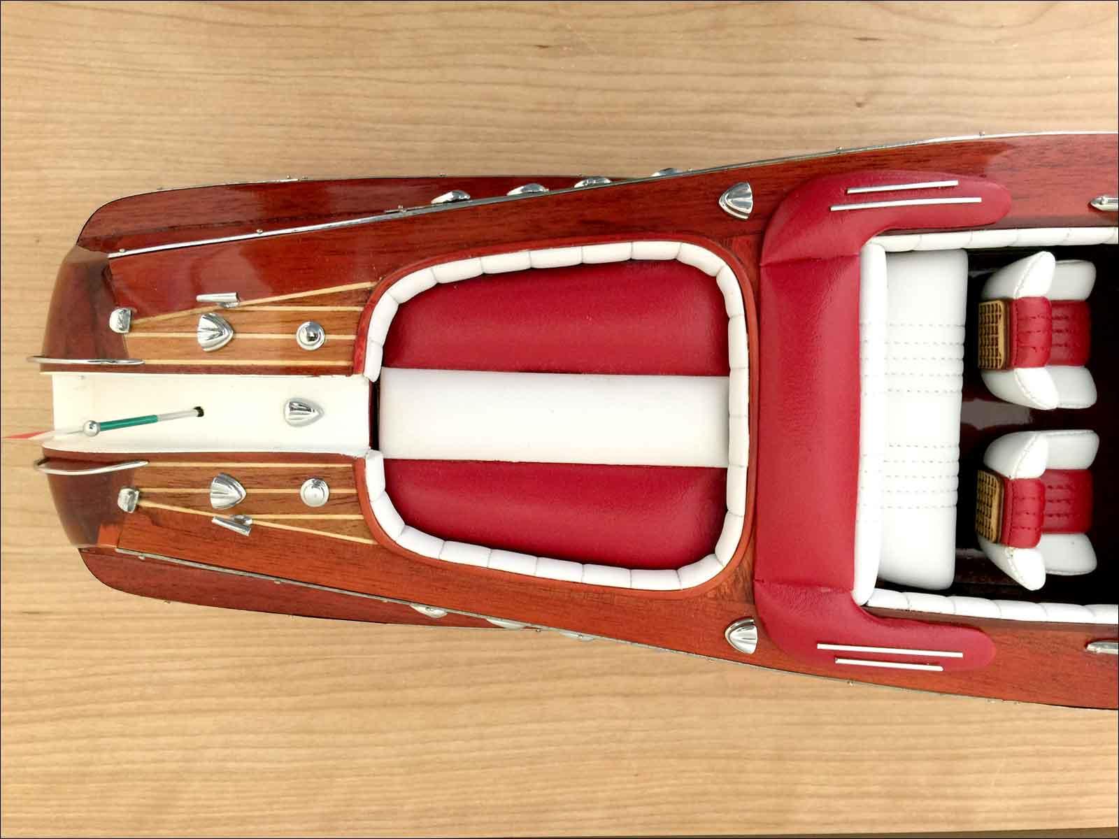 medium scale wooden model boat Riva