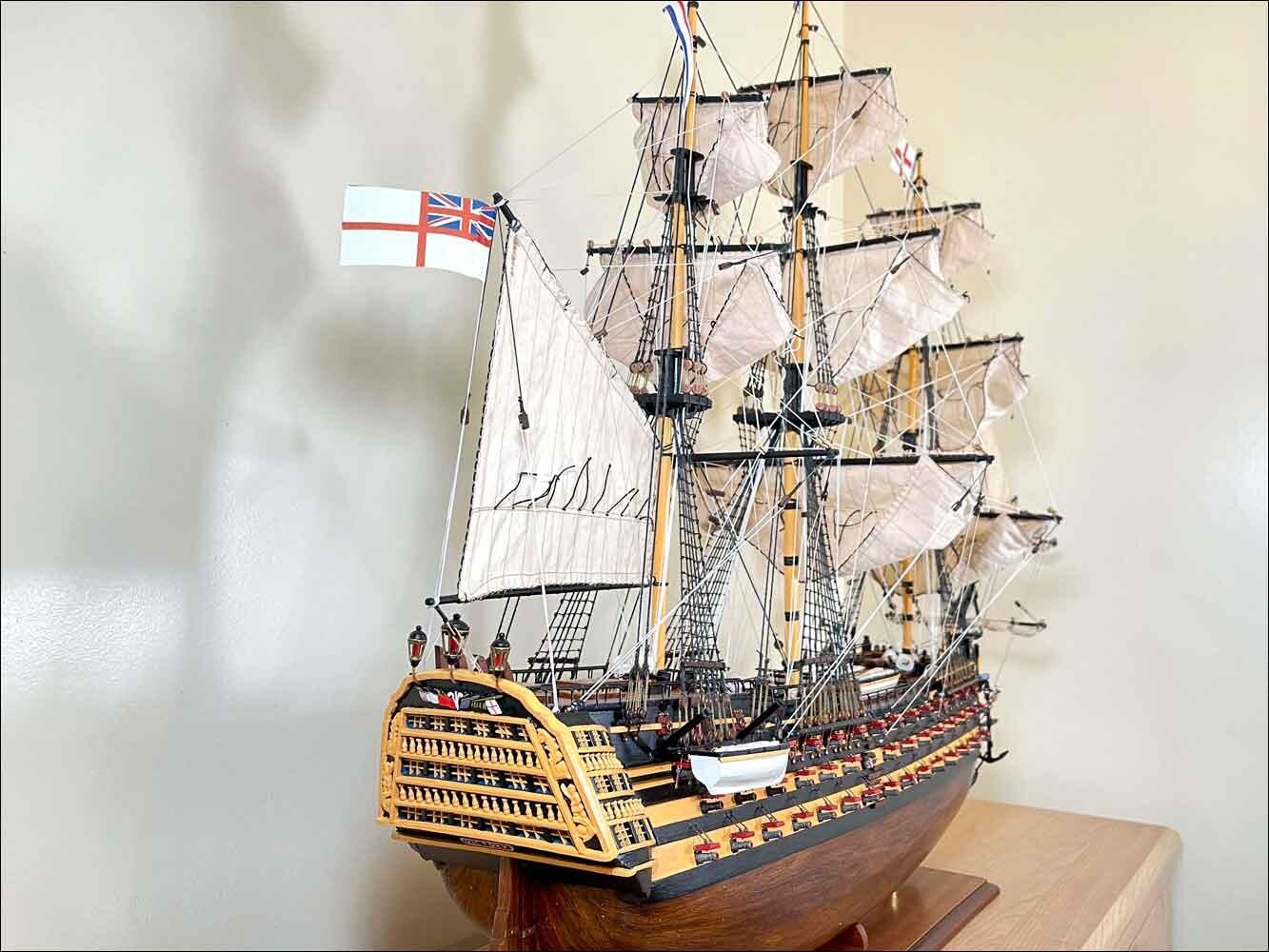 HMS Victory wooden ship model for sale UK