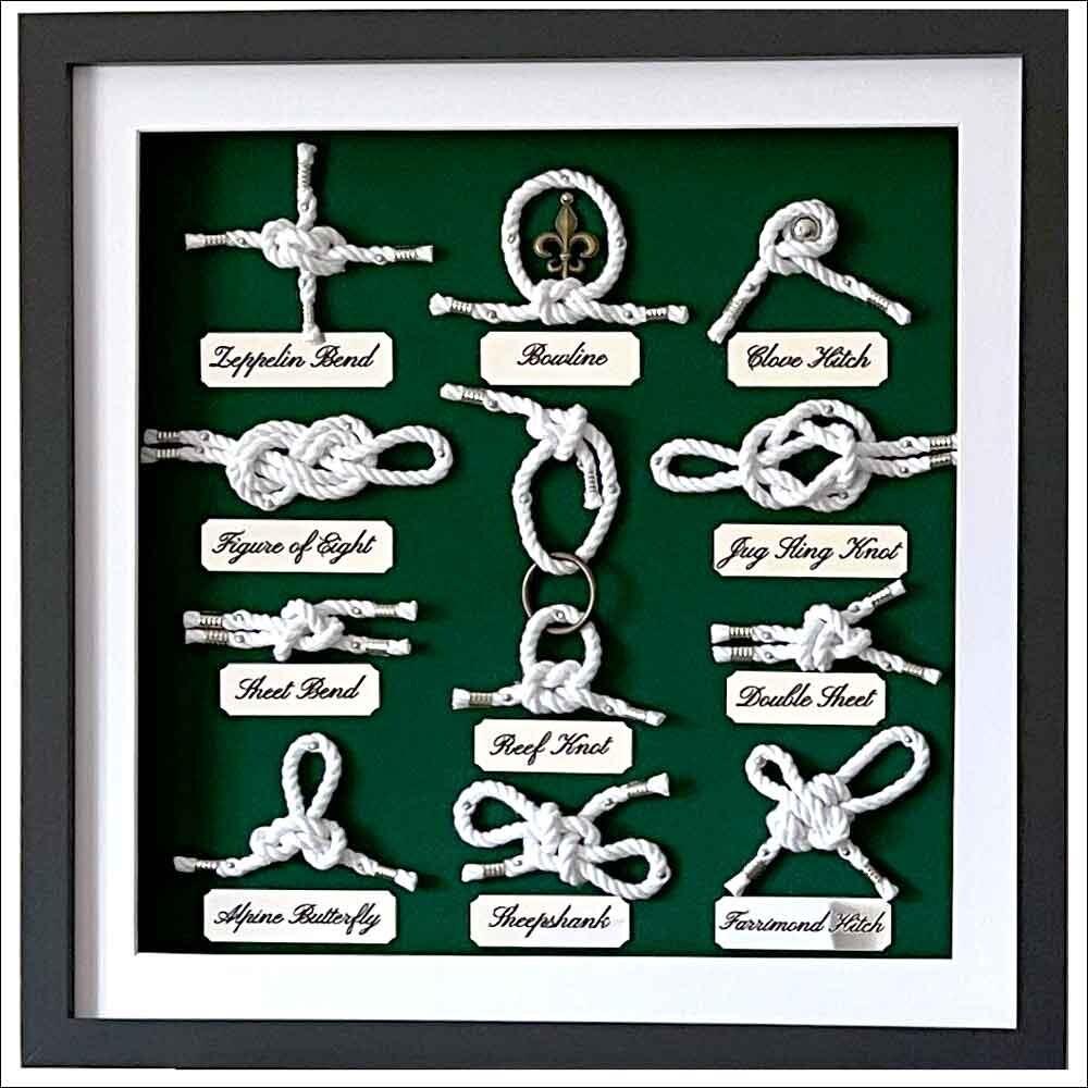 handmade Scout Knot Board to hang on the wall