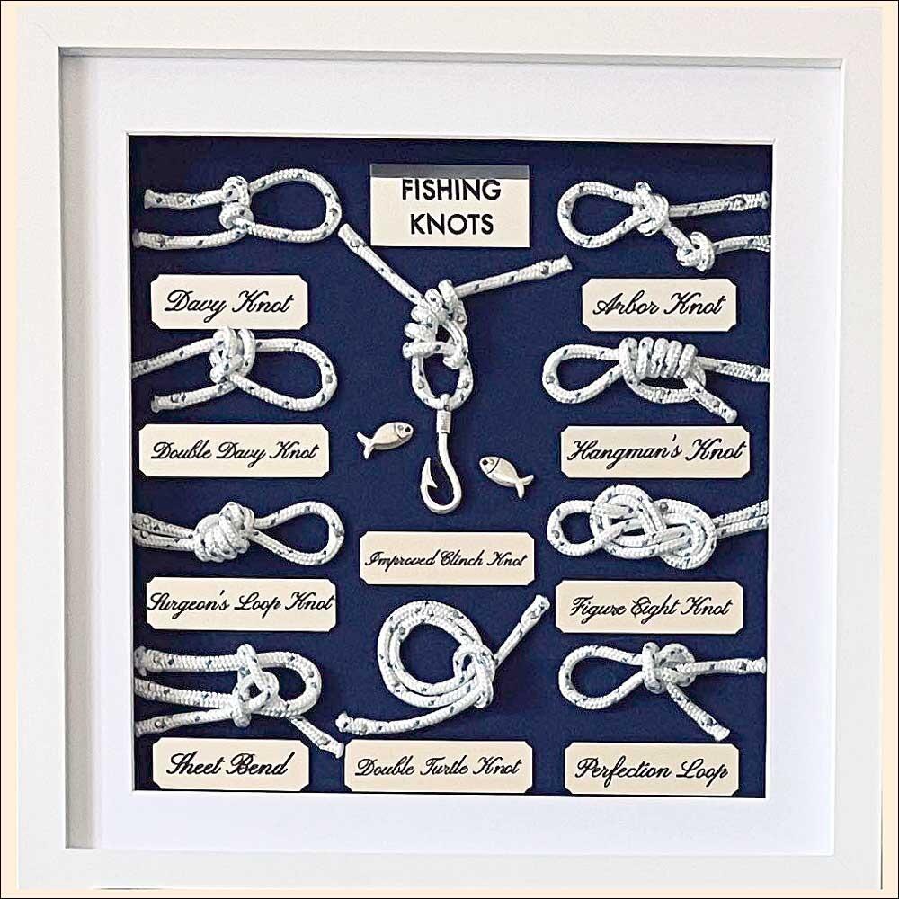 Fishing Knots Display Board to hang on the wall
