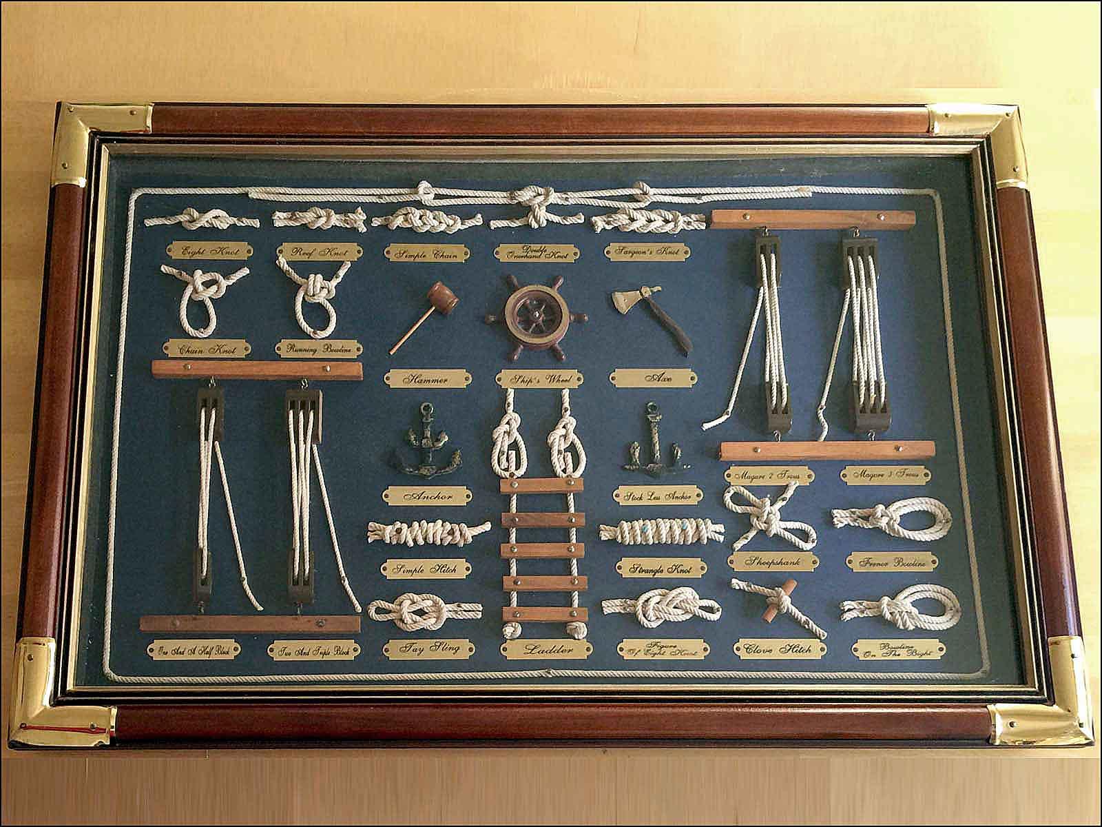large decorative sailor's knot board