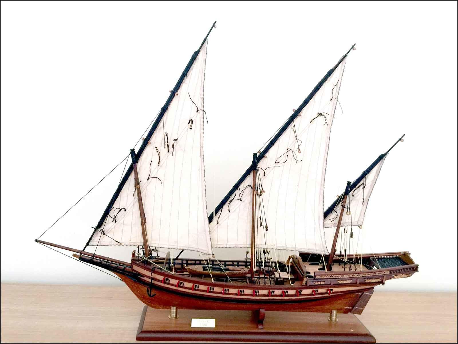 Xebec model ship