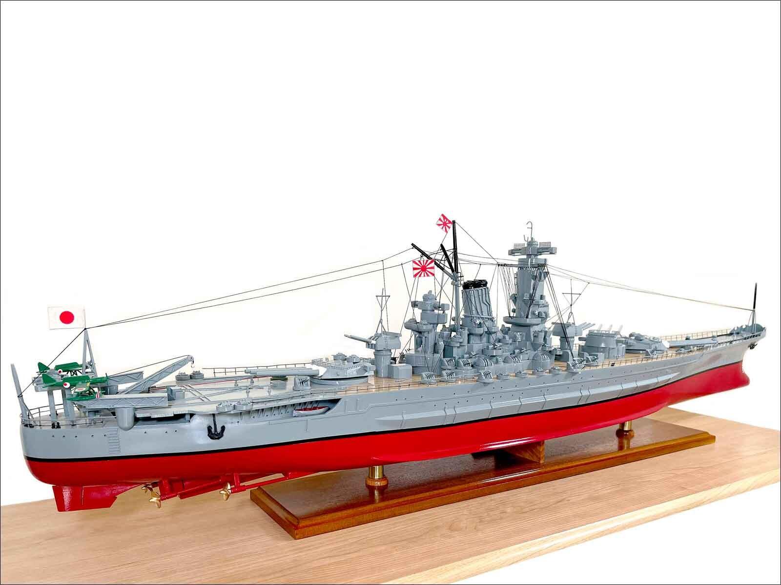 Large Yamato model ship