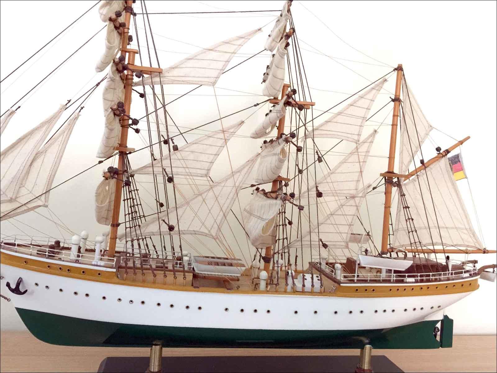 handcrafted model ship Gorch Fock