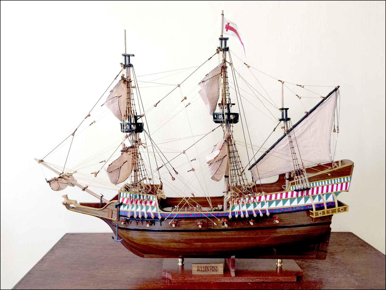 model galleon of the Golden Hind