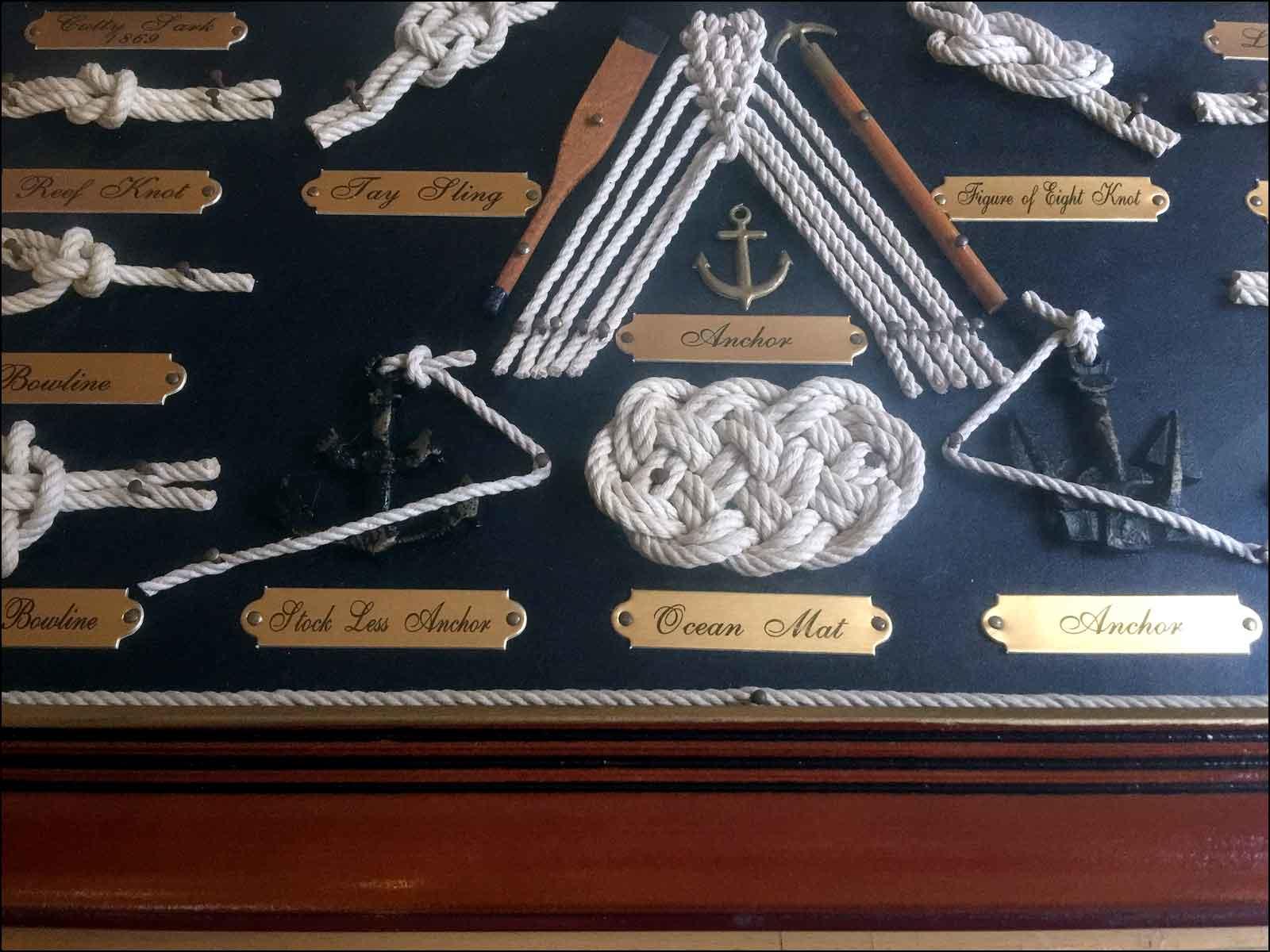 framed nautical knot board for sale