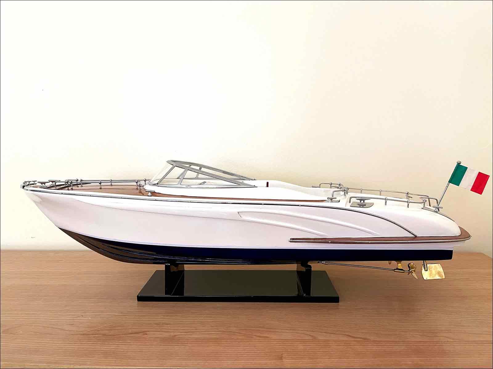white Rivarama classic boat model
