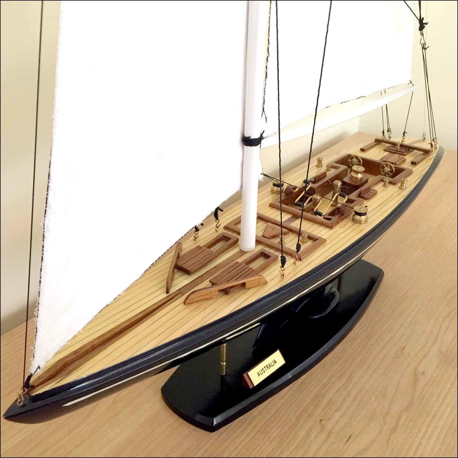 wooden model yachts Australia II