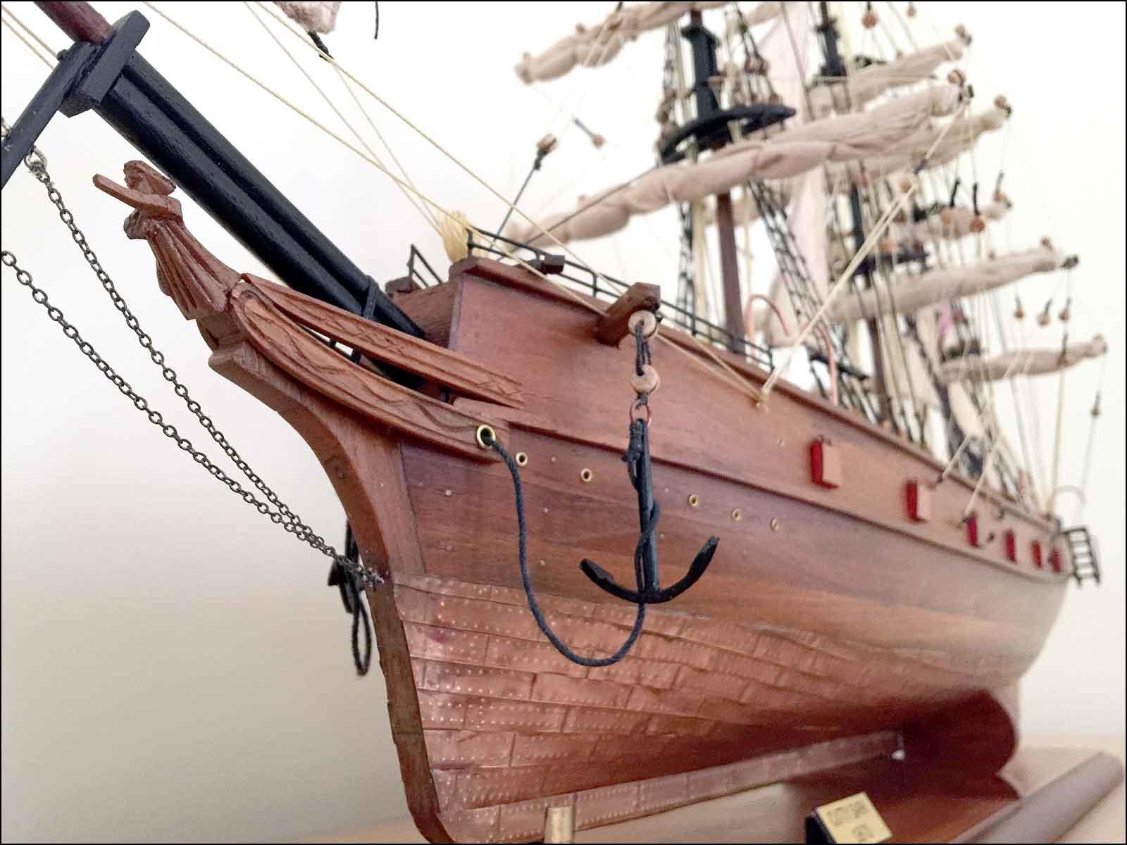 Cutty Sark wooden ship model