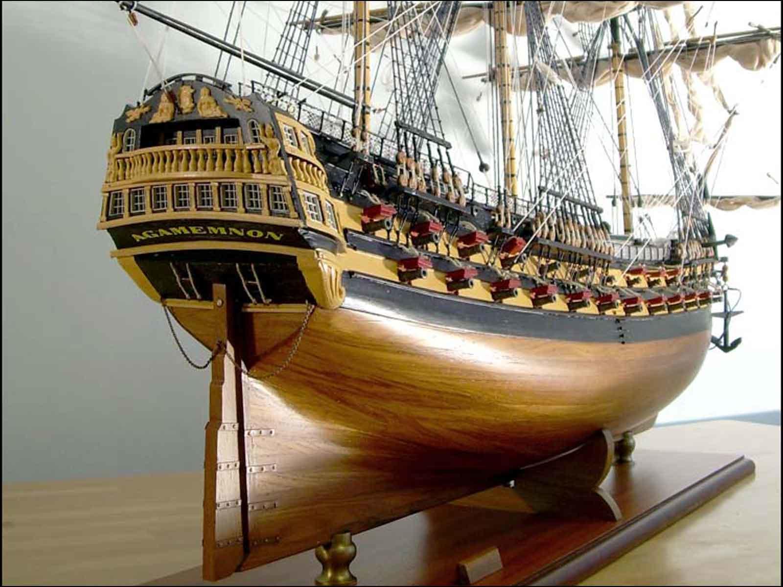 HMS Agamemnon Ship Model for Sale | Large Ship Model for Sale