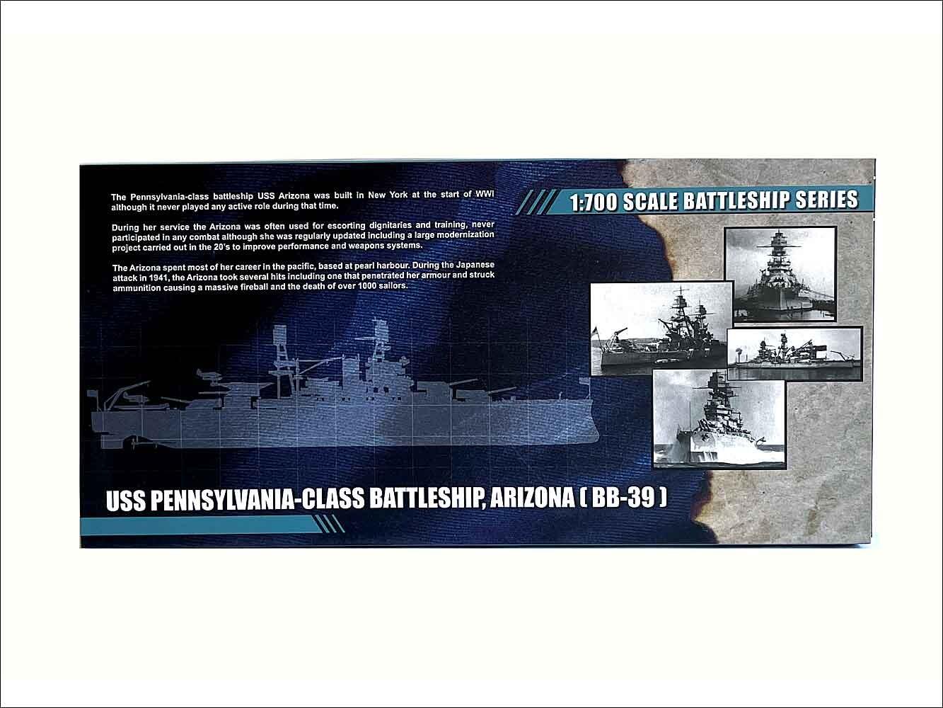 Forces of Valor diecast Arizona battleship model