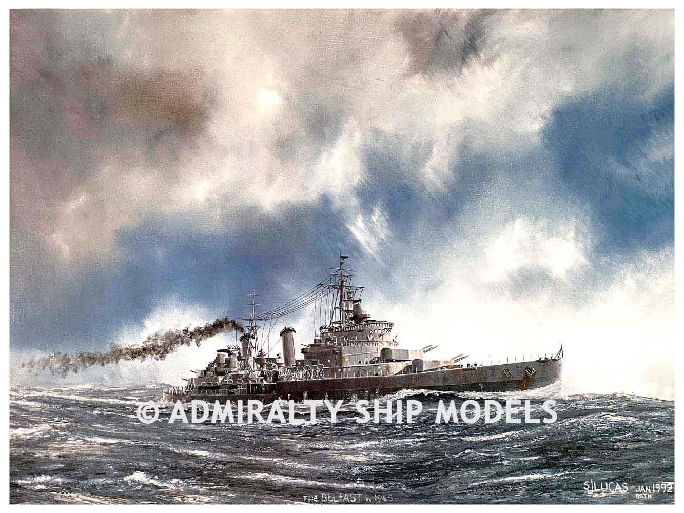 HMS Belfast Warship Print