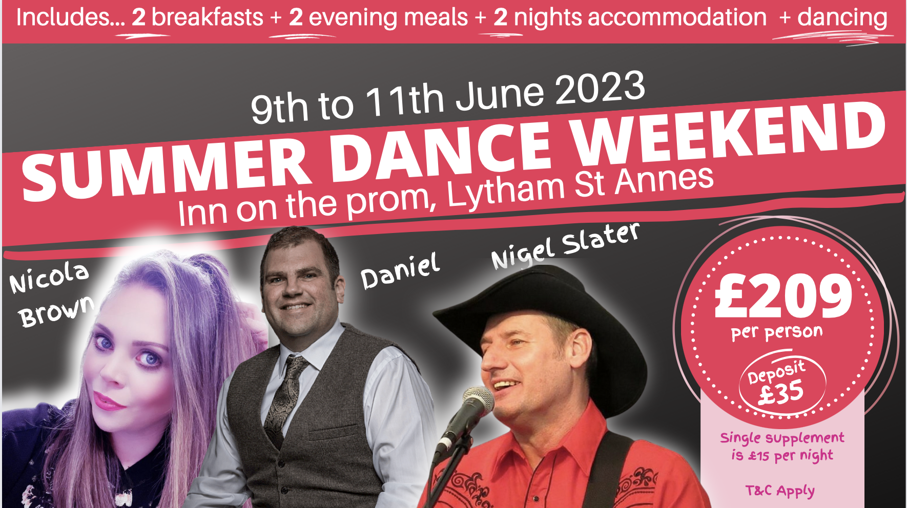Summer Line Dance Weekend 2023 - poster