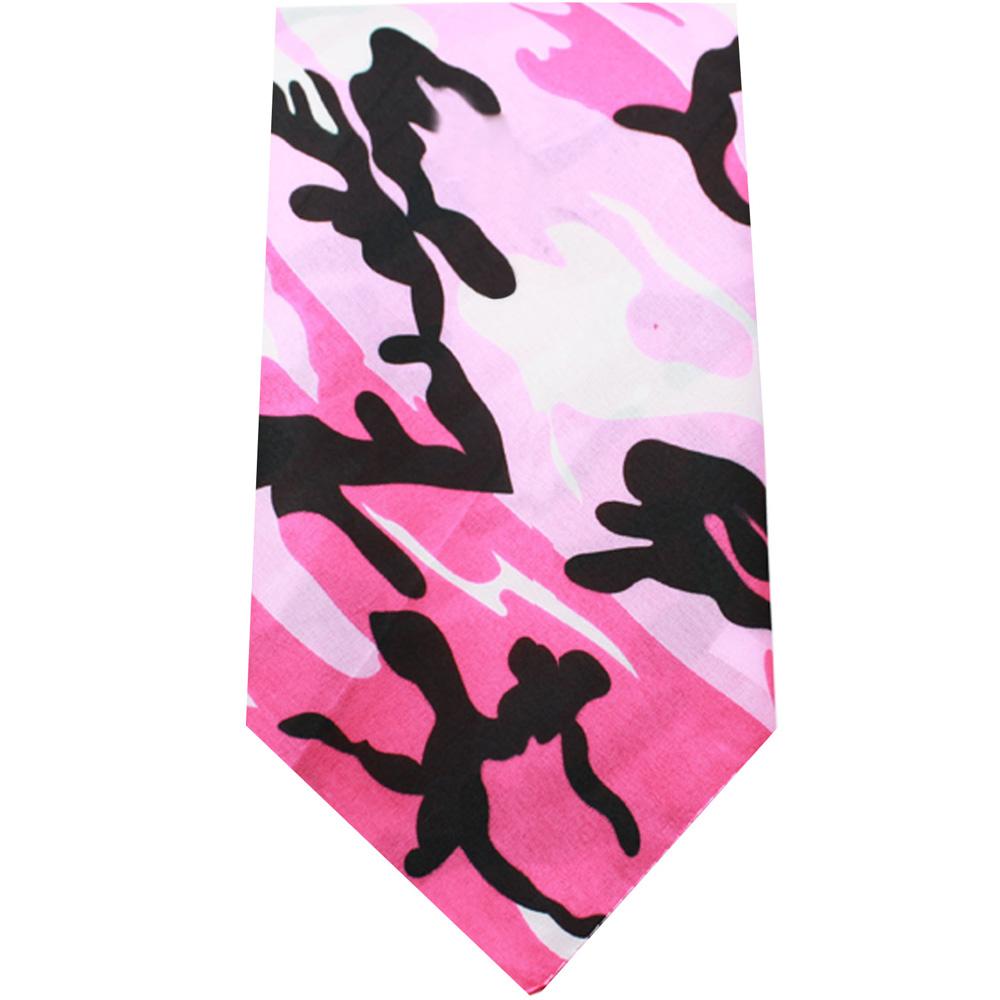 pink camo dog bandana