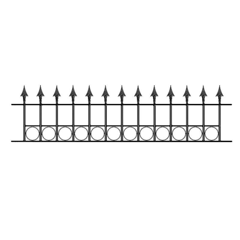 Balmoral Flat Top Railings with Rings