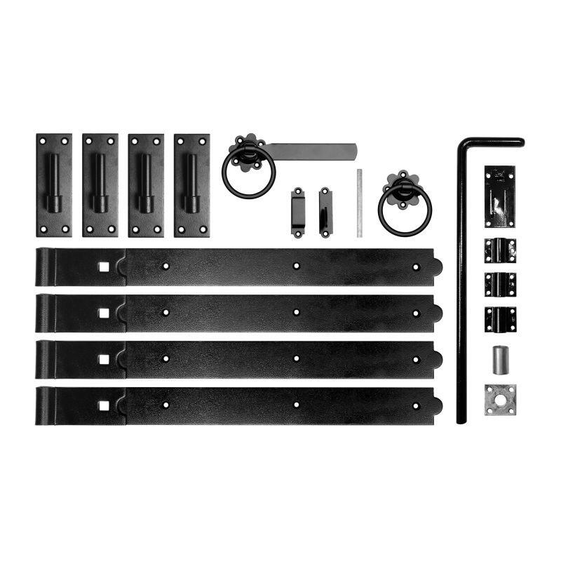 Tall Double Driveway Gates Fixing Kit 24" Hinges