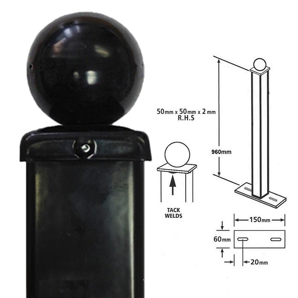 BOLT DOWN Fence Posts 50mm x 960mm