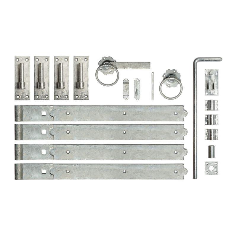 Tall Double Driveway Gates Fixing Kit 24" Hinges