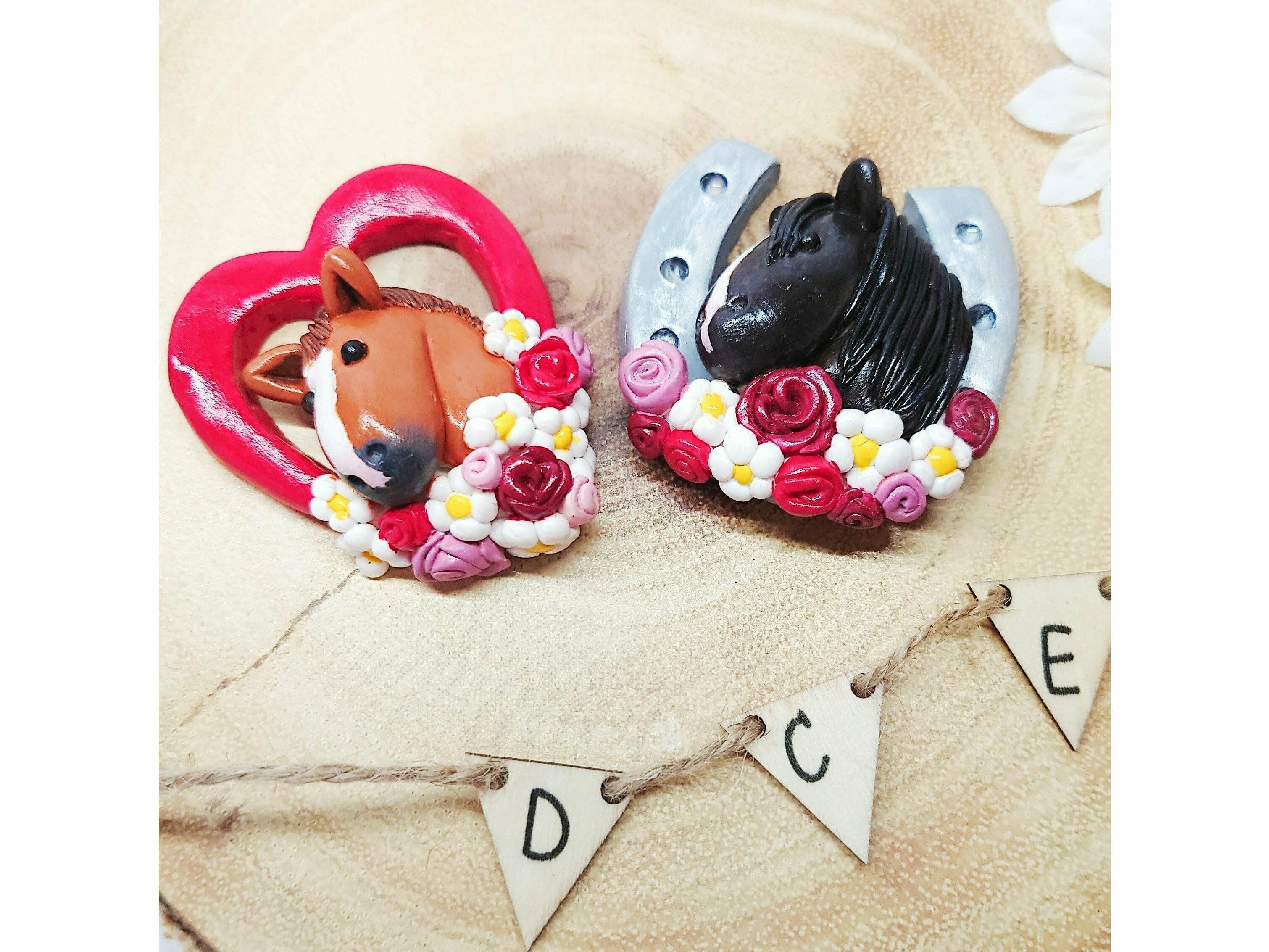 Daisy-Chain Equestrian Personalised Horse Magnet