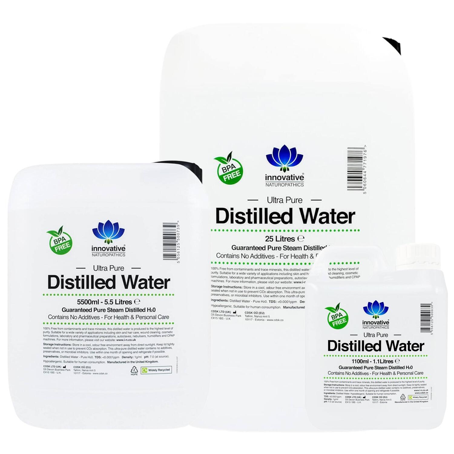Distilled Water - Steam Distilled for Ultimate Purity