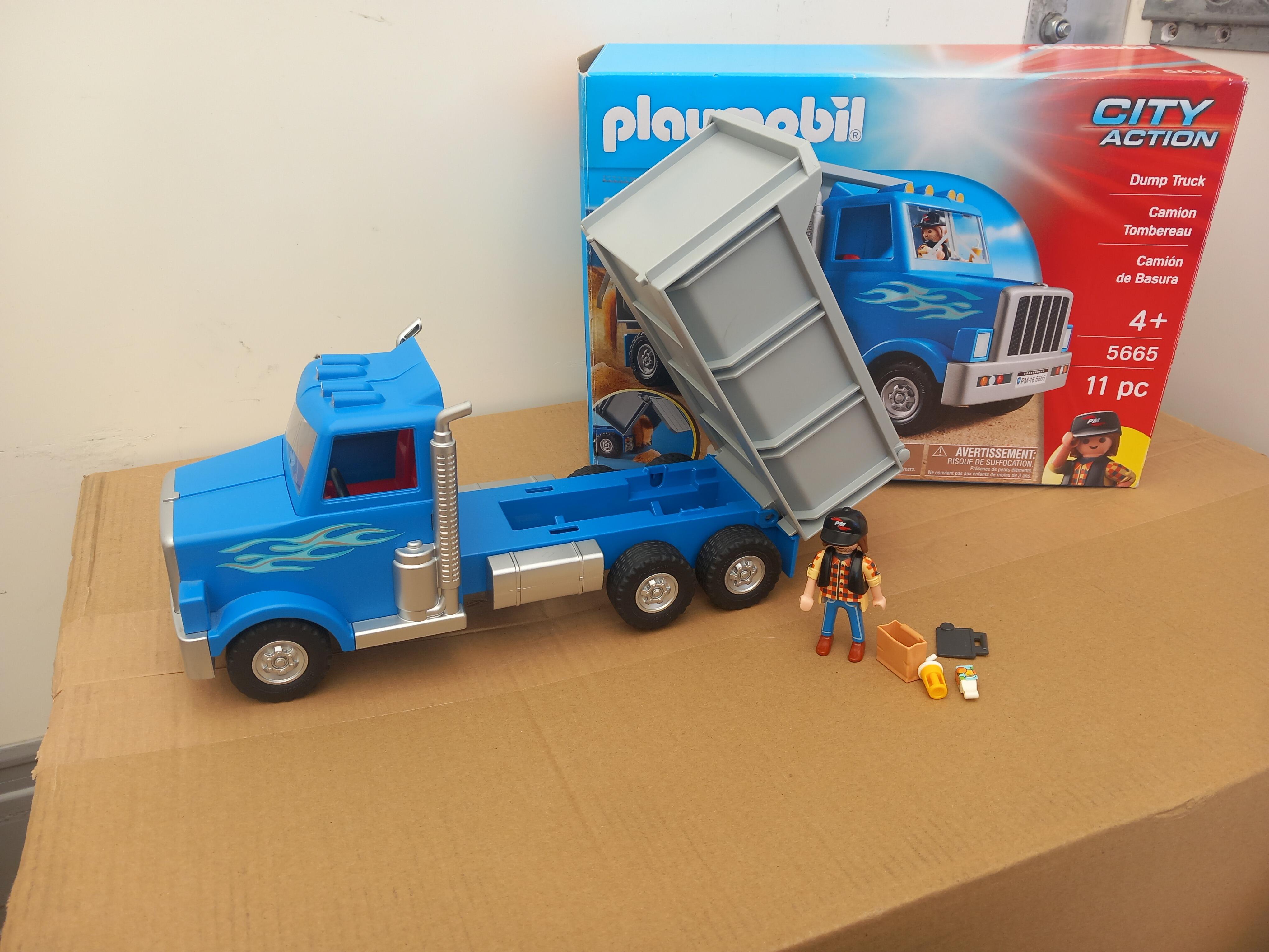 Playmobil construction truck hotsell