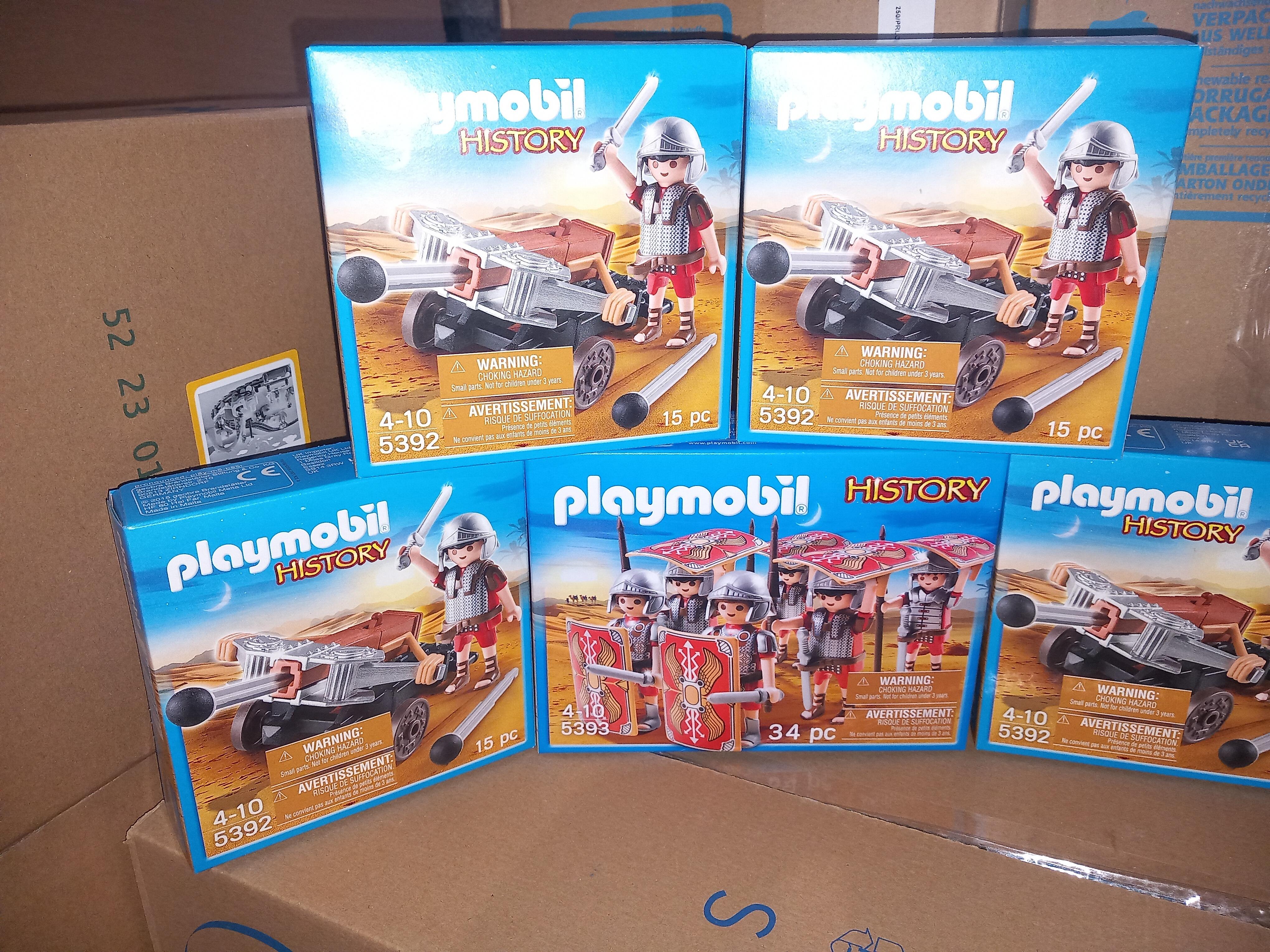 Playmobil 5 Set History Romans 1 x 5393 Troop 4 x 5392 Ballista
