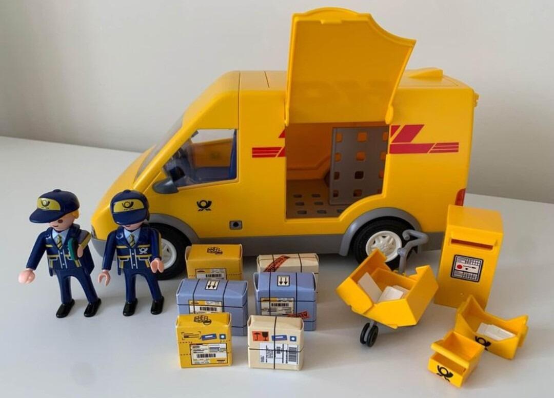 Playmobil 4401 DHL Van Extras From 9806 Post Worker Used Clearance