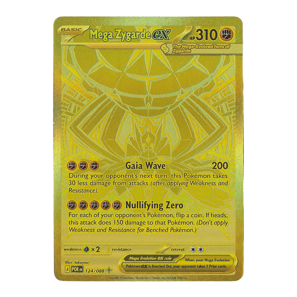 Perfect Order - Mega Zygarde ex (POR 124) Secret Rare - Gold Card