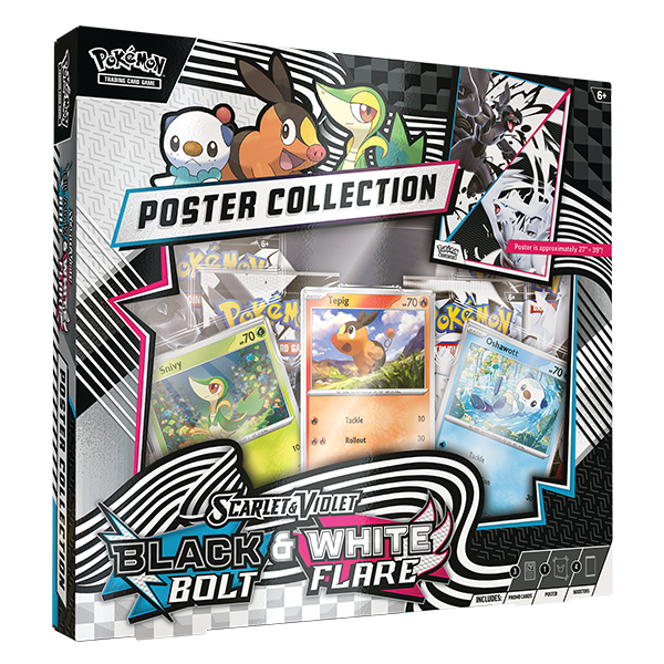 Pokémon TCG: Black Bolt & White Flare Unova Poster Collection Delayed