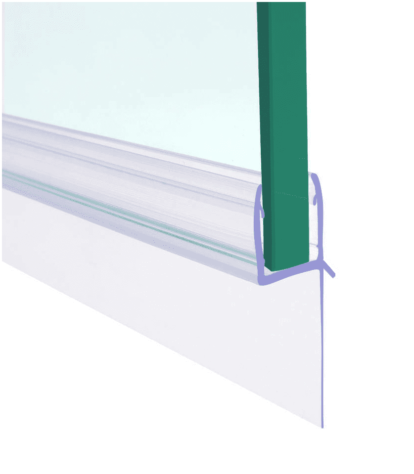 Horizontal Shower Screen Strip -  suits for 4-6mm glass