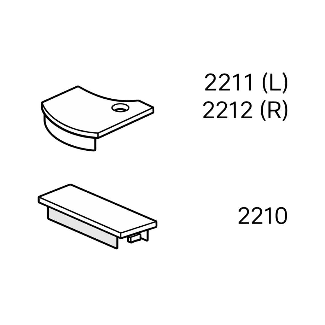 Glide frame covers - showerlux