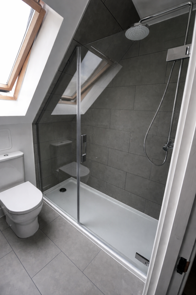 Pitched Roof Bespoke Shower Door