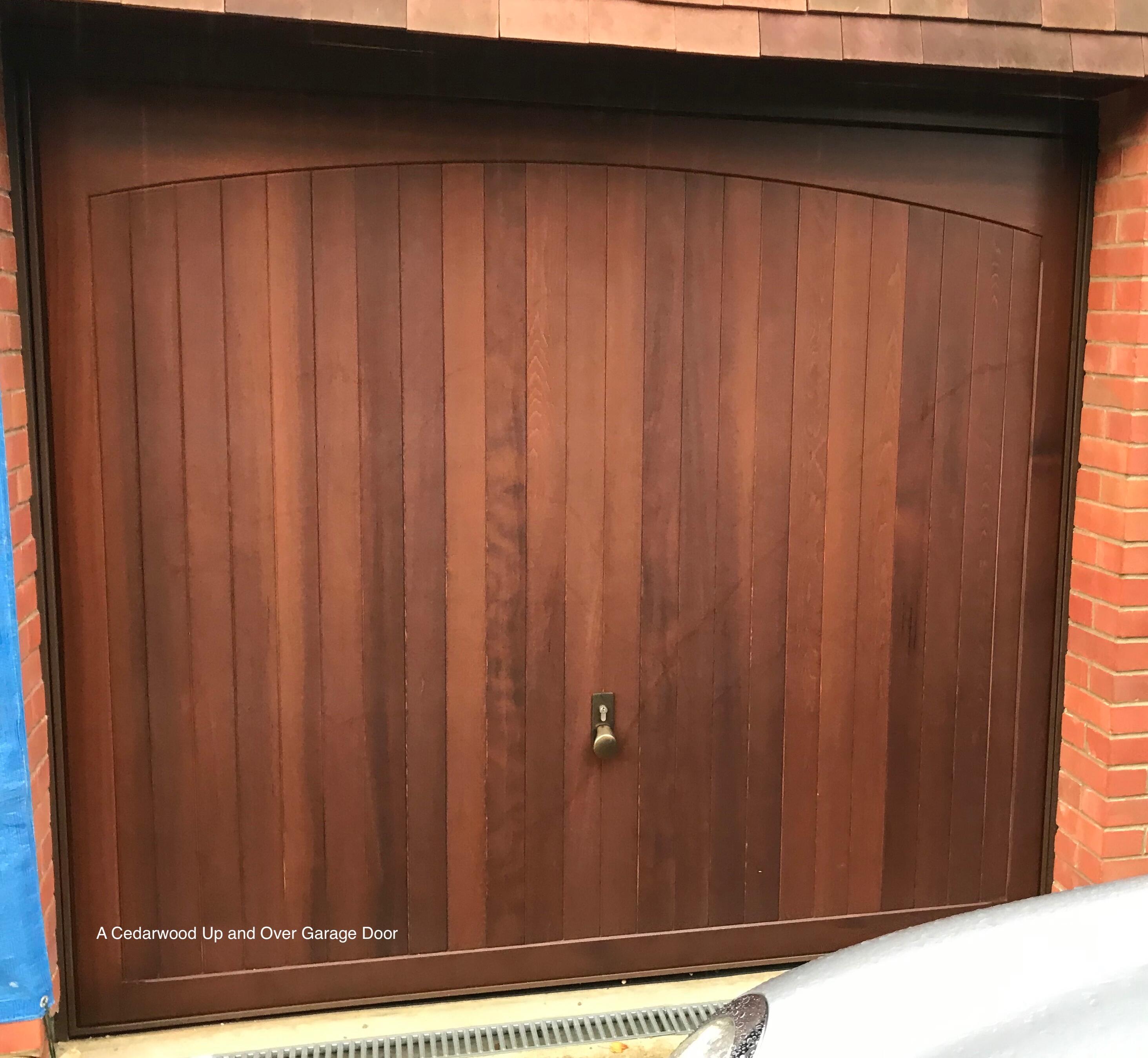 Wooden Garage Doors are available with a steel chassis (shown here) or in solid timber.