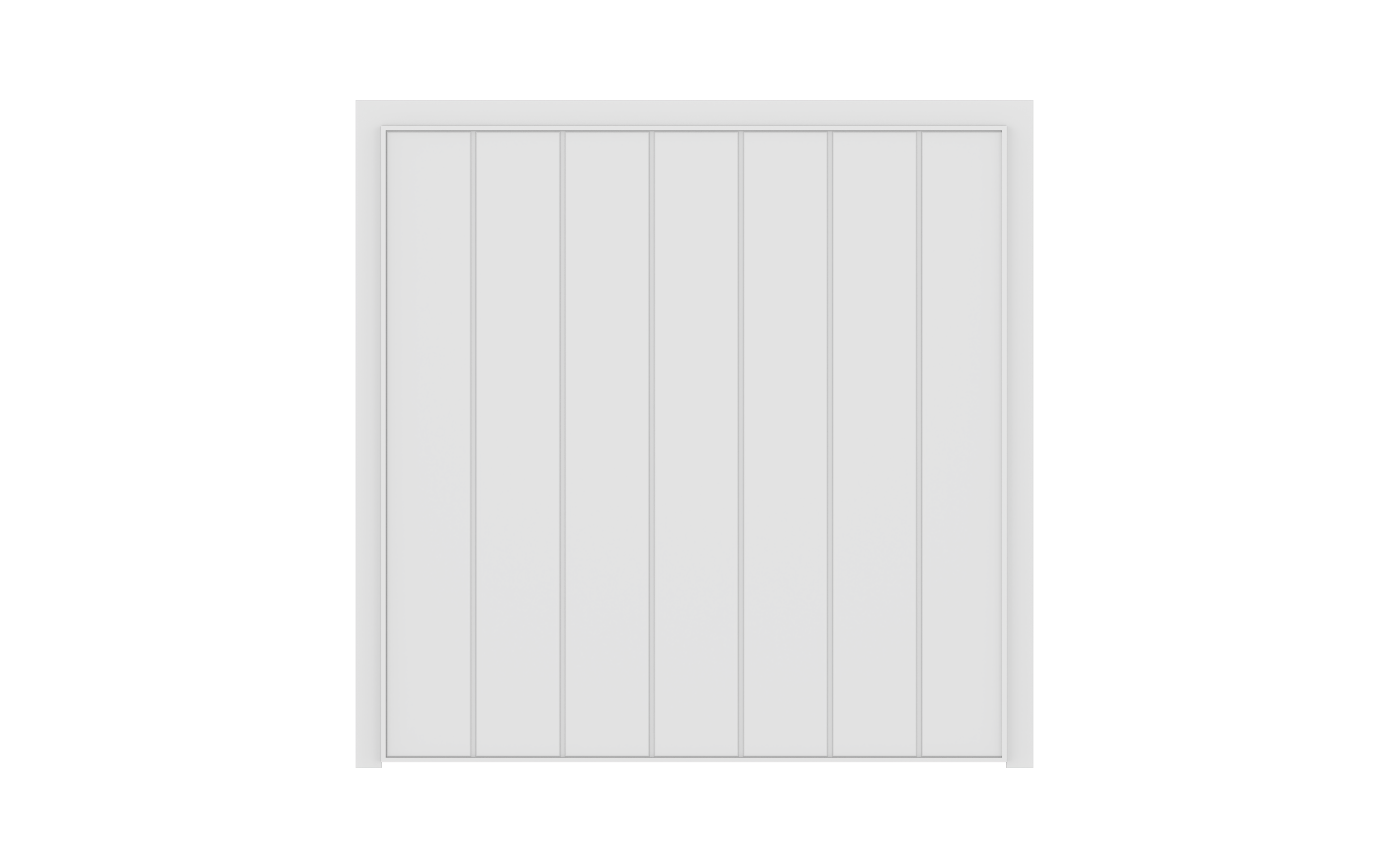 Wide Ribbed Design Steel Up and Over Garage Door