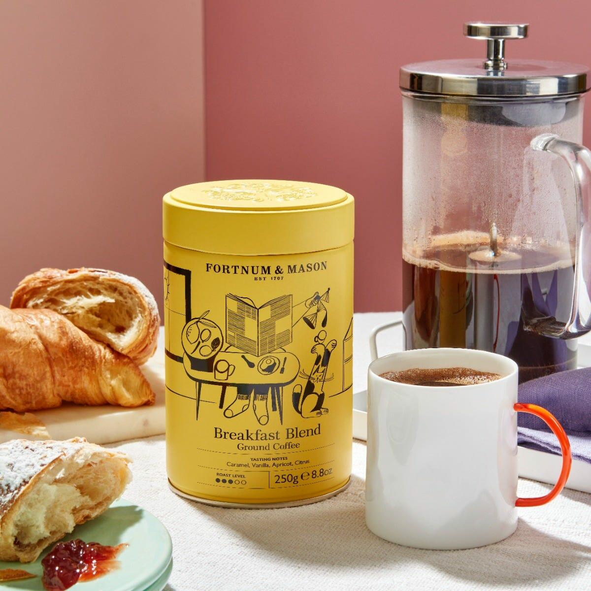Breakfast Blend Ground Coffee Tin, 250g, Fortnum & Mason