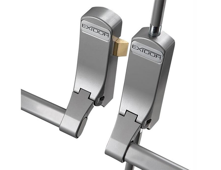 Exidor 285 Silver | Push Bar - Rim Latch & Vertical Bolt (285)