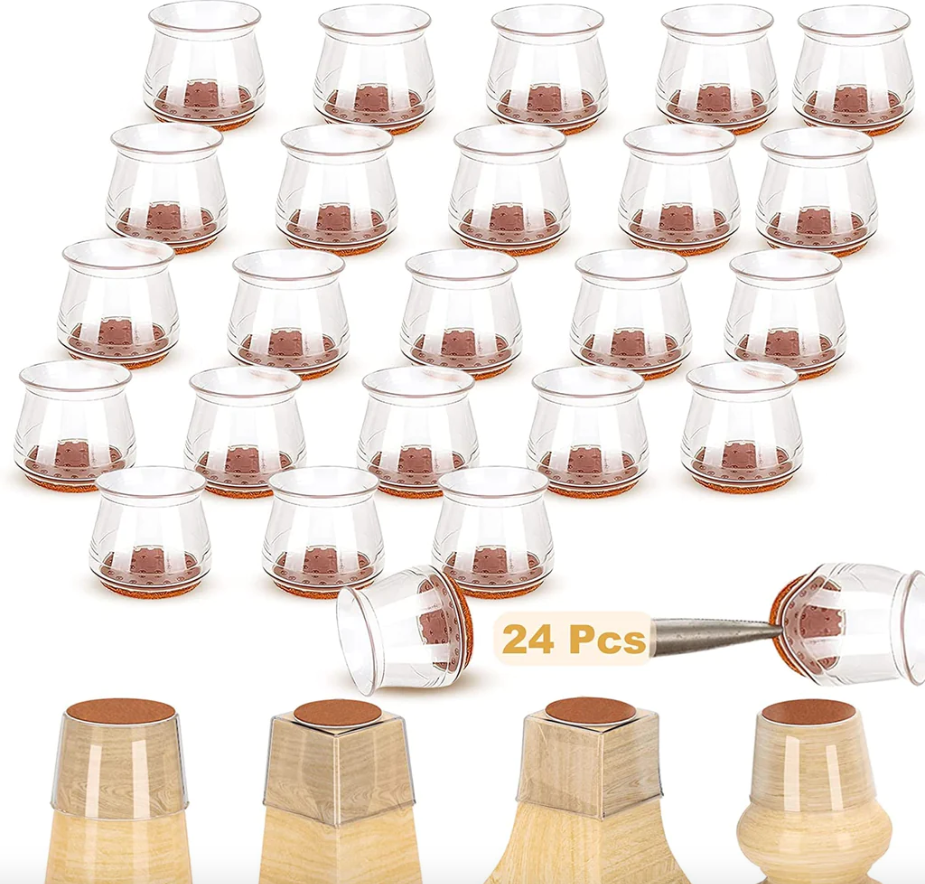 thumbnail image 2 of Glattever 32 Pcs Chair Leg Floor Protectors, Silicone Furniture Pads... 2 of 13