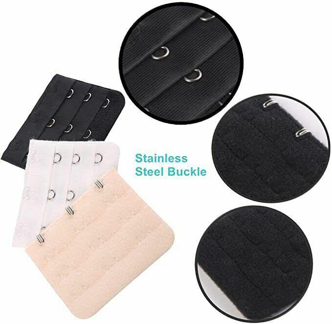 2 Hooks Underwear Extension Bra Buckle Bra Extender Hook Brassiere Strap Red