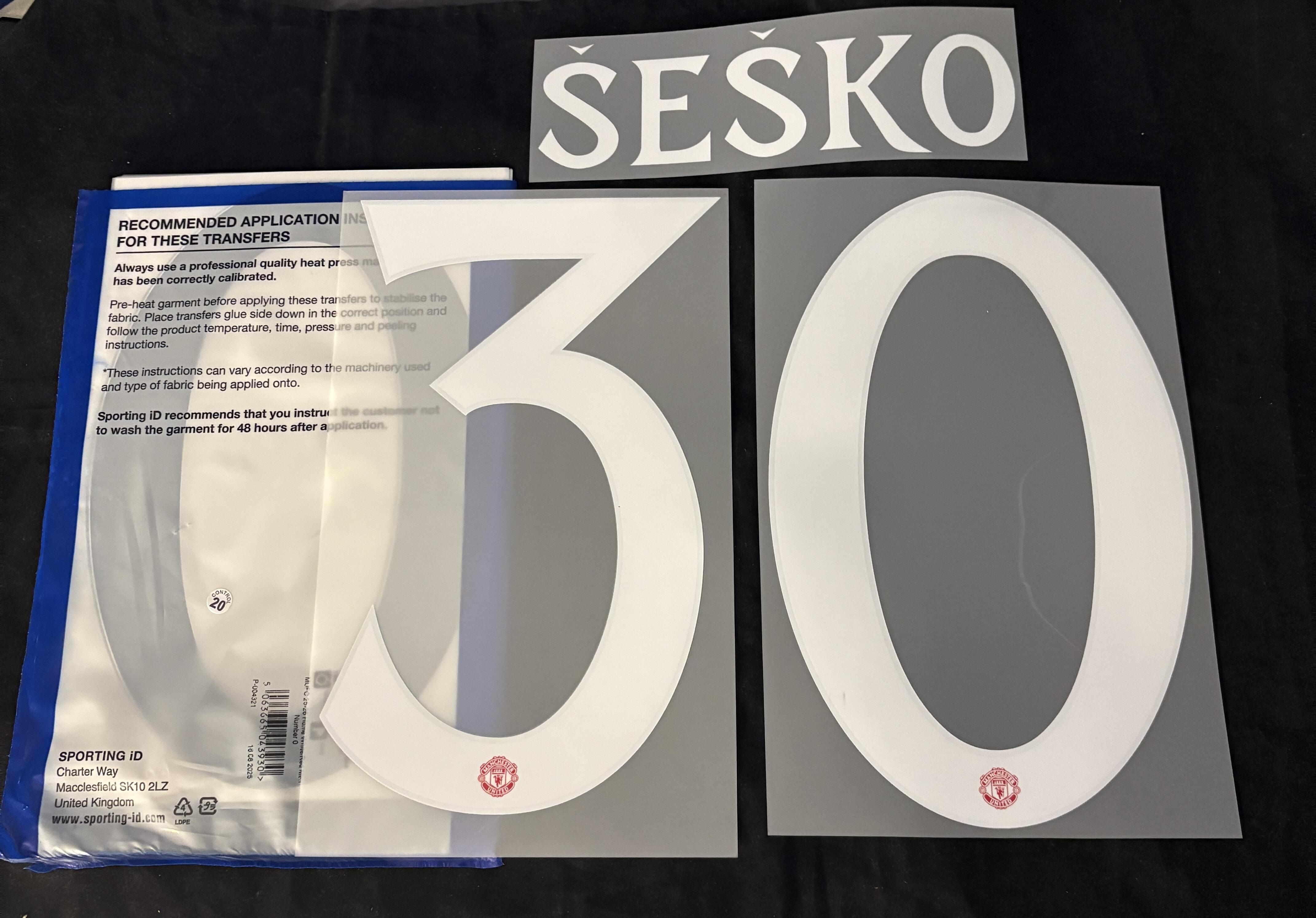 Manchester United 2025/26Champions league Name/Number Home sesko 30