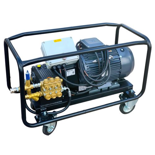 Industrial Electric Pressure Washer Trolley Frame – 400v 40 LPM 200 Bar