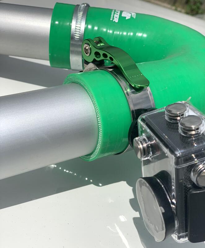 Gutter Inspection Camera Mounting Bracket and Nozzle Holder