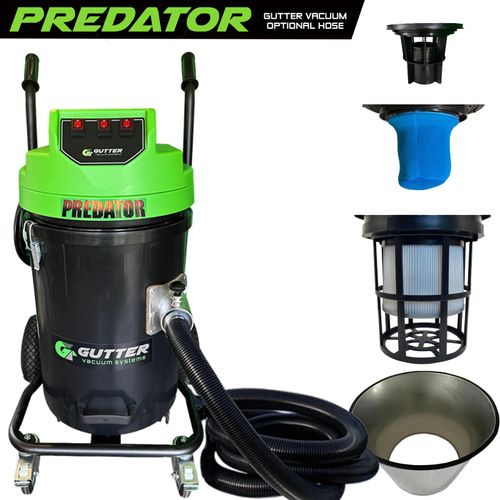 Polypropylene Predator All Terrain 3600w 10,750lpm Gutter Vacuum with universal hose