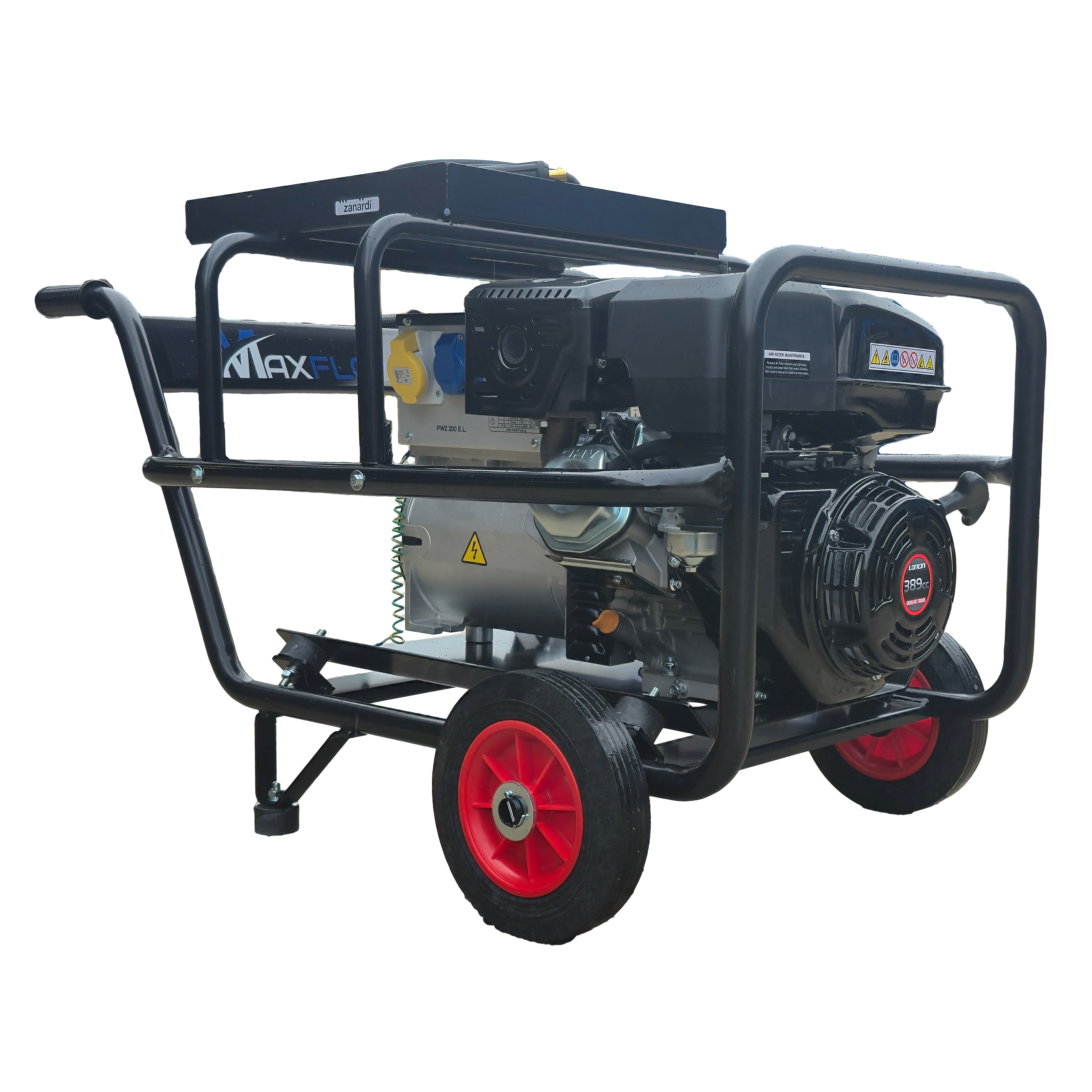 Maxflow DC Petrol Welder Generator – Loncin G390 Engine 4.5 kVA Trolley Frame