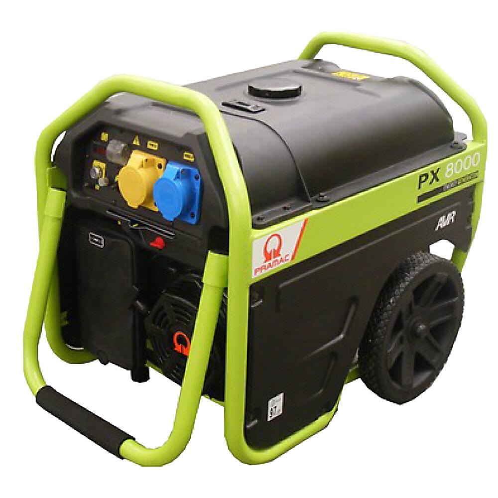 PEZ サイケデリック　グリーンブラック Pramac PX8000 5.4 kW Petrol Generator 230/115 V AVR | Superclean