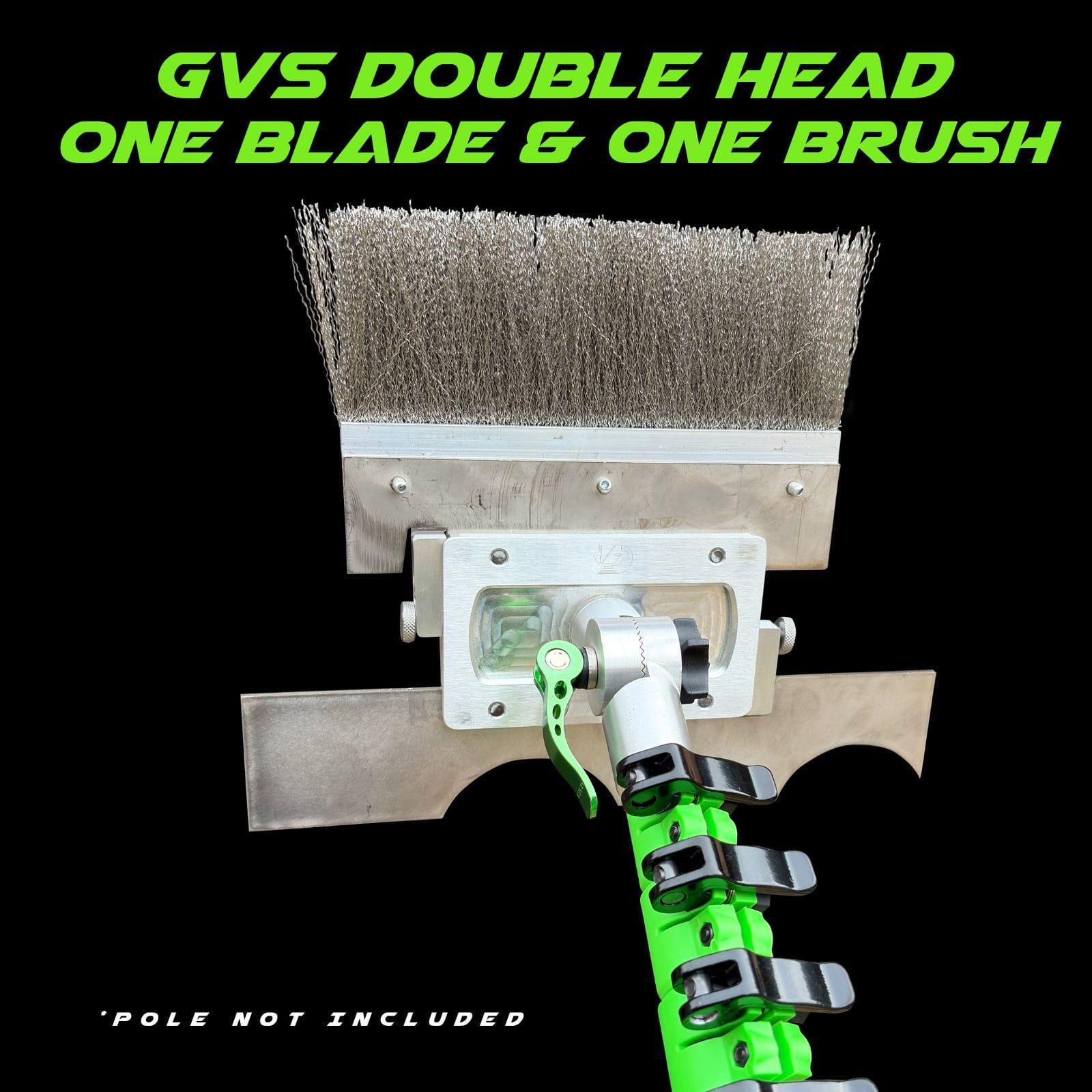 GVS Double Roof Scraper Head - One Blade and One Brush